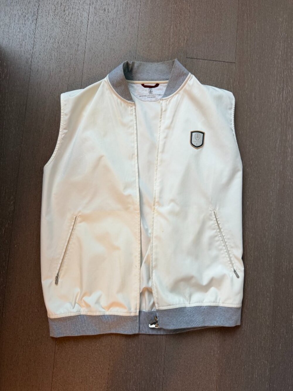 Men's Brunello Cucinelli Vest, white size X-Large
